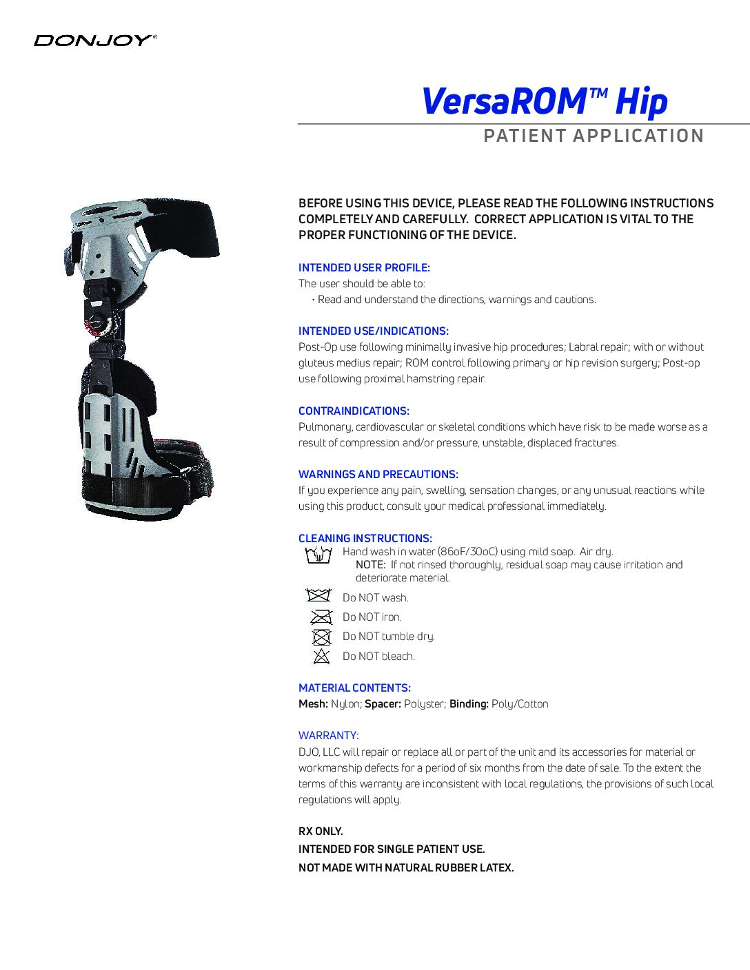 DonJoy® VersaROM® Hip Brace - Image 10